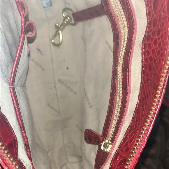 Brahmin Red Croc-Embossed Clutch - Picture 8 of 10